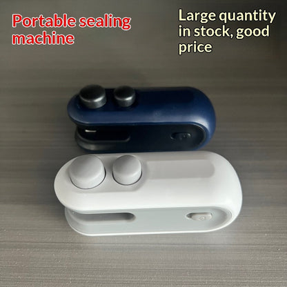 Mini 2 In 1 Sealer Heat Sealer Bag Opening Machine For Snacks Home USB Sealer Vacuum Sealer Snacks Plastic Bag Heat Sealer