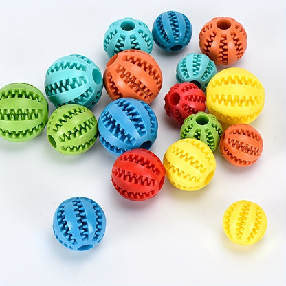 Premium Dog Dental Chew Ball - Teeth Cleaning Toy for Plaque Removal | Non-Toxic Heavy-Duty Plastic | All Breed Sizes