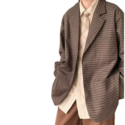 Women's Hong Kong-style Loose-fitting Casual Blazer Jacket
