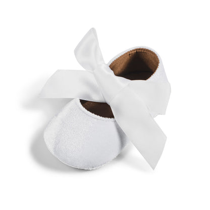 Charming Bowknot Princess Wedding Shoes for Youngsters - Soft Sole Mary Jane Flats, Lightweight Fabric Upper & Rubber Sole, All-Season Comfort, Ideal for Weddings and Special Occasions, Wedding Shoes for Brid