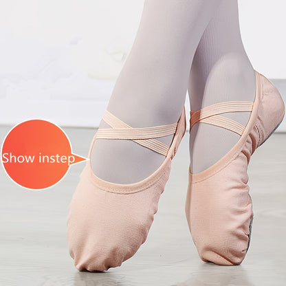 [Lightweight | Breathable] Four Seasons High-end Fashion Women's Dance Shoes | Lace-up Elastic Mouth Soft Sole Practice Shoes | Breathable and Lightweight Wear-resistant Ballet Shoes Indoor Yoga Shoes