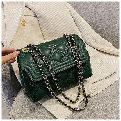 Cross-border Women's Bag Factory Direct Supply New TB Rhombus One-shoulder Crossbody Chain Women's Bag