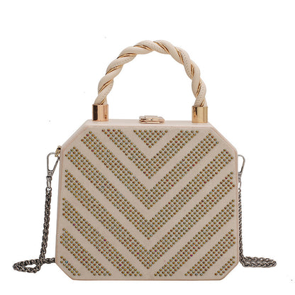 Simple Shoulder Bag Messenger Bag Metal Buckle Female Bag