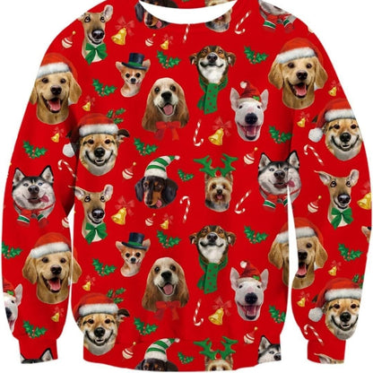 Crewneck Hoodie Sweatshirt With 3D Printed Graphic And Long Sleeves