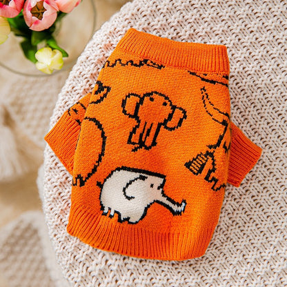 Knit Sweater Autumn Winter Puppy Clothes