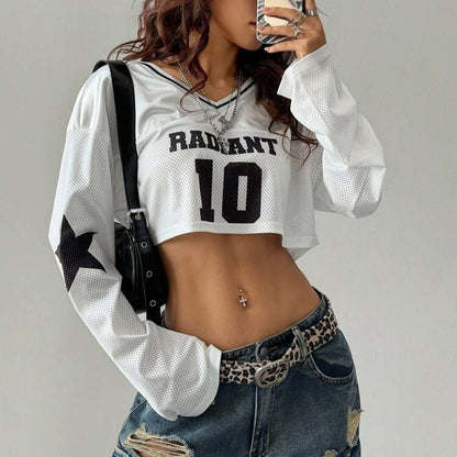 Digital Sportswear Women's Short-style Long-sleeve Top