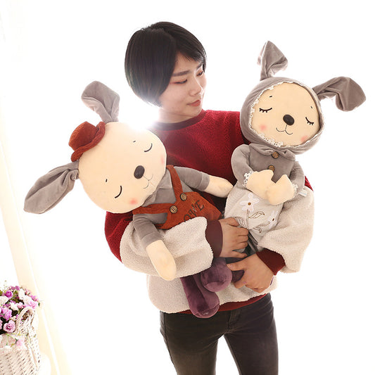 new plush toy companion rabbit creative doll, lovers rabbit Tanabata Valentine's Day gift wholesale