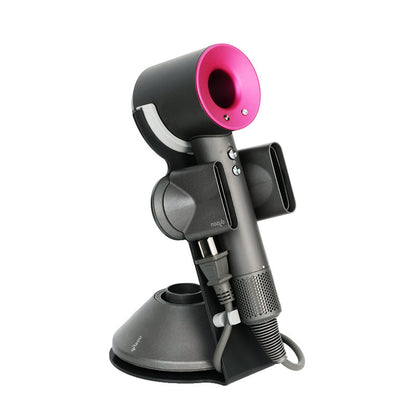 Hair Dryer Storage Rack - Wall Mounted Holder Bracket for Bathroom Organizer No Drill