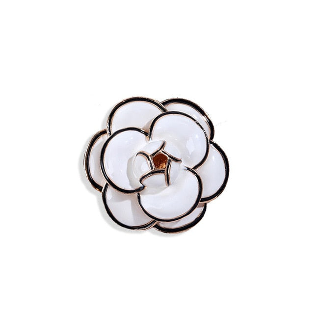 New high-end rose camellia brooch scarf buckle Valentine's Day gift accessories