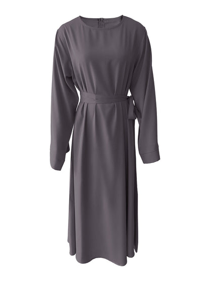 Plus Size Lace Up Muslim Women's Dress