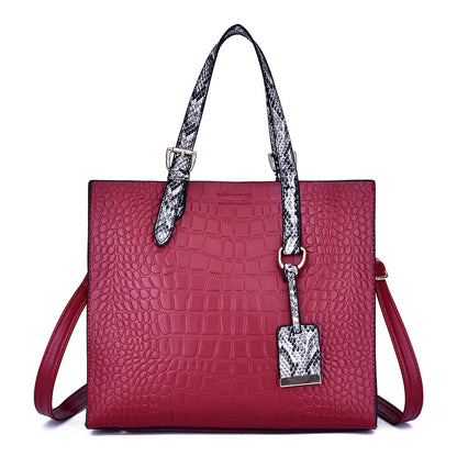 Diagonal cross bag Solid color stone tote bag
