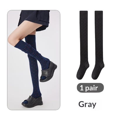 Women's Knee-high Casual Polka-dot Stockings