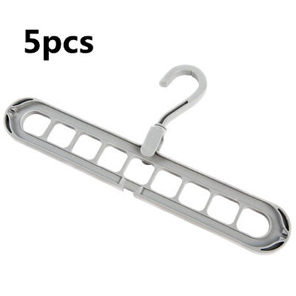 9-hole Clothes Hanger Organizer Space Saving Hanger Multi-function Folding Magic Hangers Drying Racks Scarf Clothes Storage