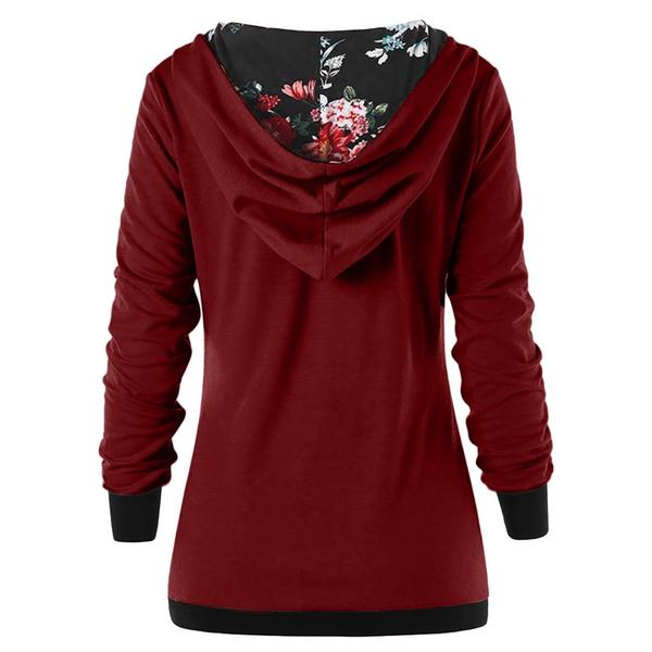 Casual fashion solid color pullover hoodie