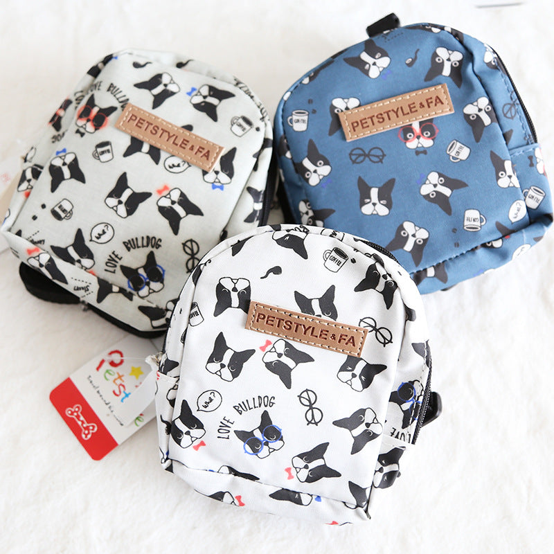 Bullfight print backpack pet backpack