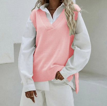 New Style Sleeveless Knitted Vest For Women