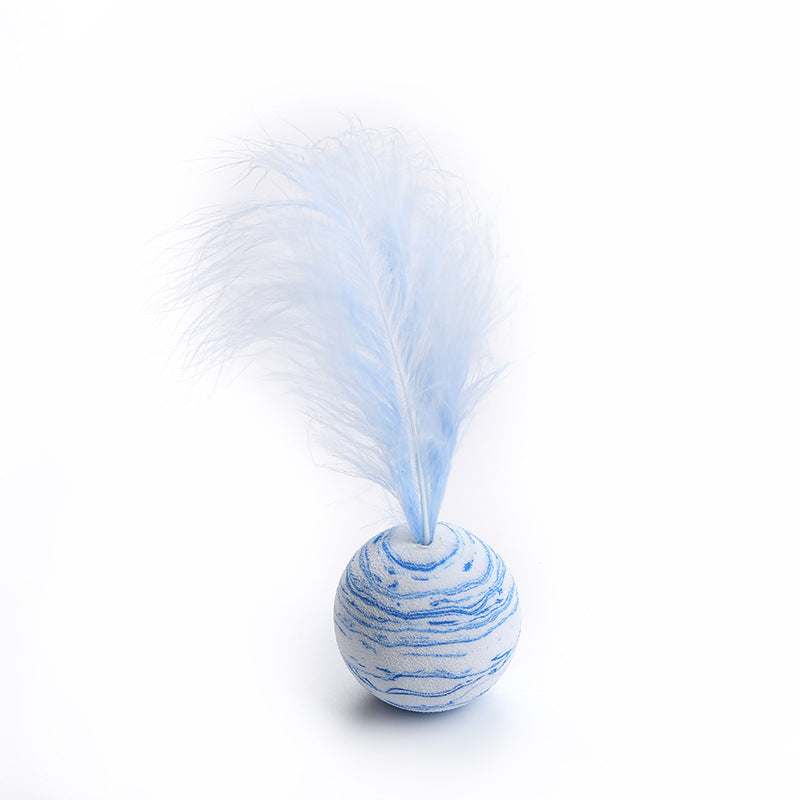 Cat-related Products Feather EVA Material Lightweight Foam Ball Throwing Toy