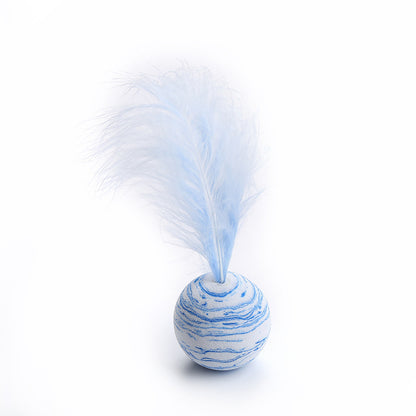 Cat-related Products Feather EVA Material Lightweight Foam Ball Throwing Toy