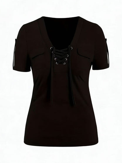 Fashionable Casual Women's Short-sleeve Top