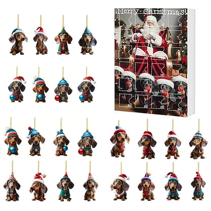 Christmas Countdown Pet Pendant Home Decoration