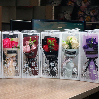 Valentine's Day Soap Rose Bouquet Gift Box
