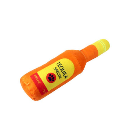 Creative Plush Wine Bottle Pet Toy