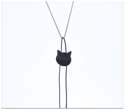 Elastic Cord Adjustable Buckle Funny Cat Triangle Hook Hanging Door Toy