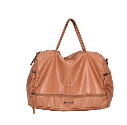 Autumn and winter new Messenger bag washed leather large capacity motorcycle bag handbags shoulder bag ladies big bag