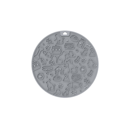 Pet Licking Mat Round Silica Gel Sucker