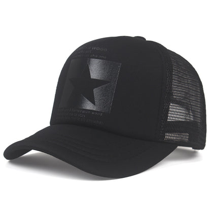 1pc Pentagram Breathable Baseball Cap Mesh Cap