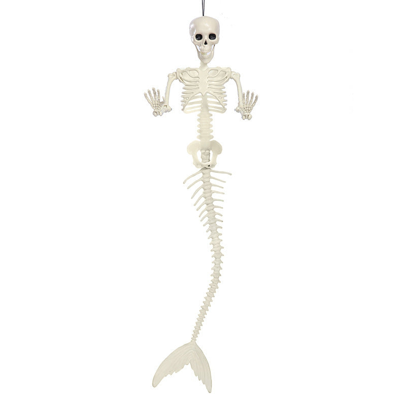 Halloween Skull Fish Skeleton Hanger 80cm - Realistic Spooky Decoration