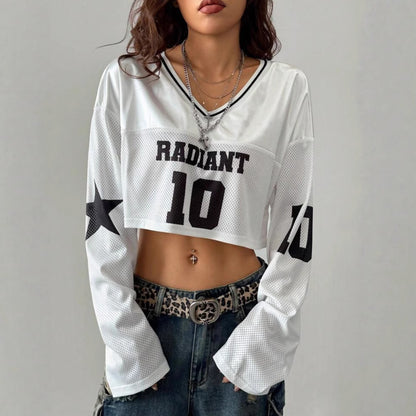 Digital Sportswear Women's Short-style Long-sleeve Top