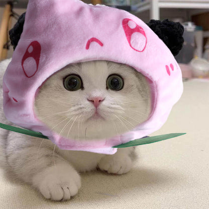 Pet Headgear Cute Dog Teddy Dress Up SUNFLOWER Cat Headdress Wig Cat Headgear Hat