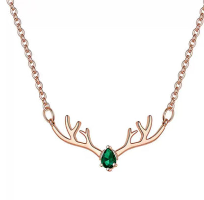 Women's Korean Version Simple Deer Pendant Necklace