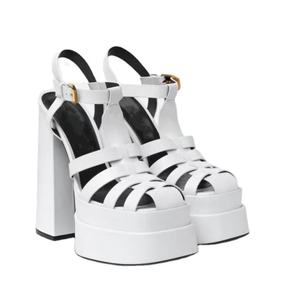 Summer Thick Heels High Heels Fish Mouth Europe And The United States