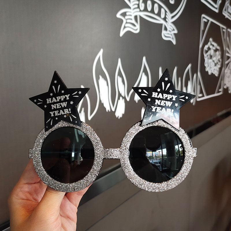 Funny glasses props for new year's day party party