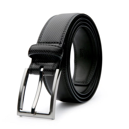 Men's Leather Belt, Fashion & Classic Casual Belt with Single Prong Buckle for Jeans, Pants, Work And Business, Gift for Dad & Husband