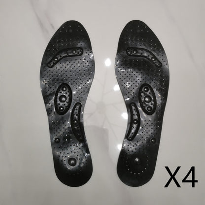 Transparent magnetic therapy insole with 8 magnets