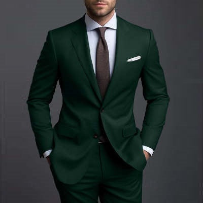 Cross-border Foreign Trade Men's Casual Suit Men's Ball Banquet Marriage Formal Business Suit Two-piece Suit
