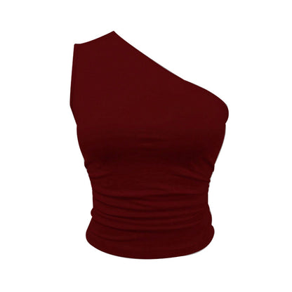 Summer European And American-style Sexy Off-shoulder Tops