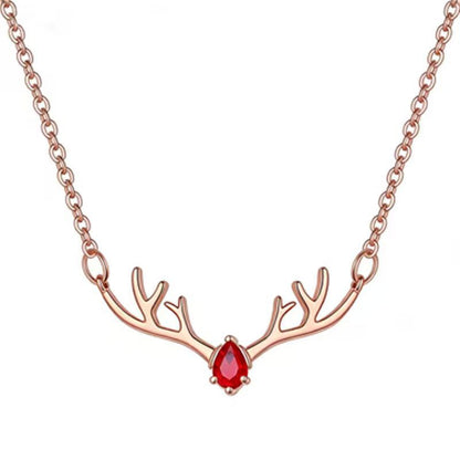 Women's Korean Version Simple Deer Pendant Necklace