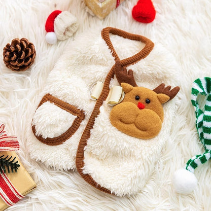 Wool Dog Coat, Winter Clothes For Puppies, Thin Cardigan Vest, Chihuahua Bichon Frise Clothing, Plush Warm Dog Coat Jacket, Luxury Dog Clothing