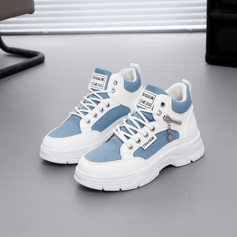 Spring And Autumn Platform Casual Skateboard Shoes Women