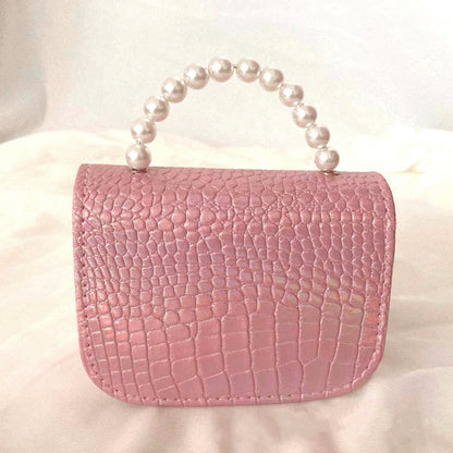 Rhinestone Rabbit Cute Girl Bag Pearl Portable Can Be Diagonal