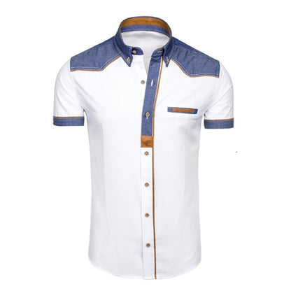 Men's professional size plus size short shirt
