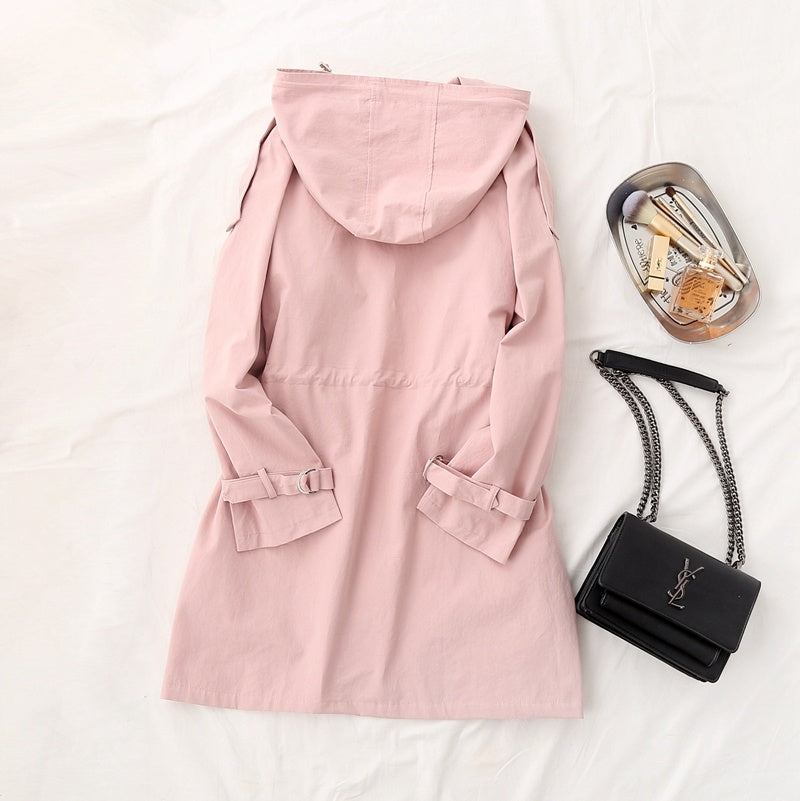 Women's new windbreaker trench coat