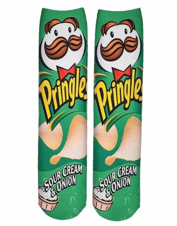 Potato Chips 3D Printed Socks Leshi Odd Zero Food Heat Transfer Stockings Printing Personality