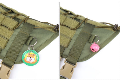 Tactical Chest And Back Oxford Large Dog Vest