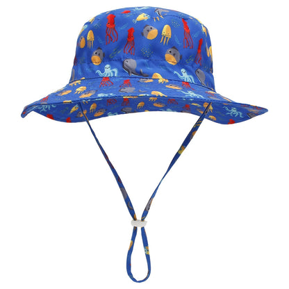 Kids Dinosaur Bucket Hat - UV Sun Protection Beach Hat for Boys & Girls Ages 3-14