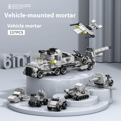 High Military Battleship Tank Special Police Armored Vehicle Children's Day Toy Gift Building Blocks